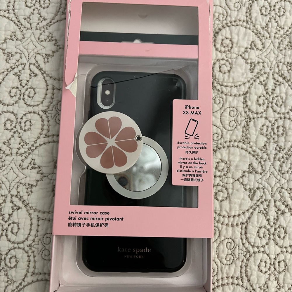 Kate spade iPhone XS Max with attached mirror OBO